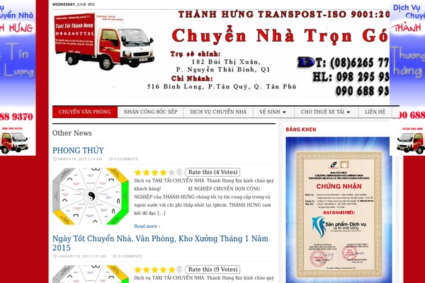 Tribune theme site design template sample