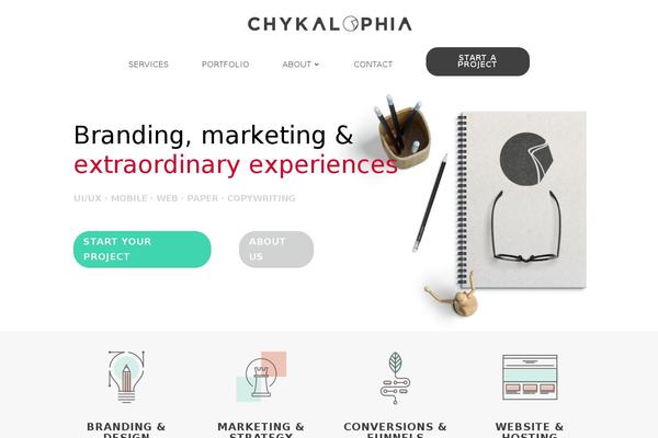 Divi Child theme site design template sample
