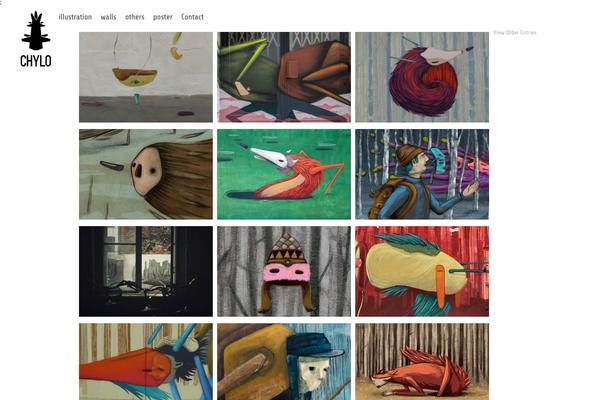 Gridly theme site design template sample