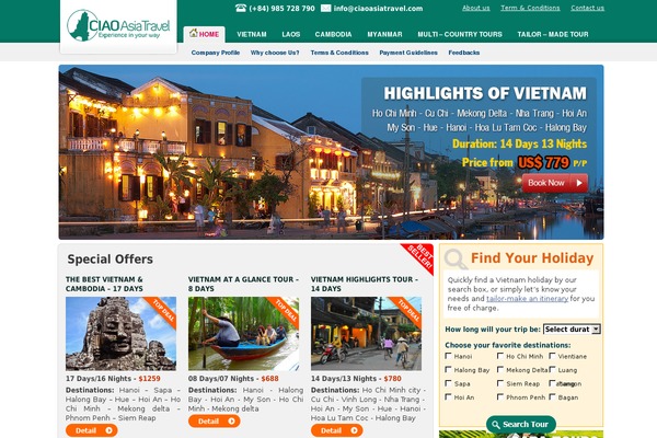 Holiday theme site design template sample