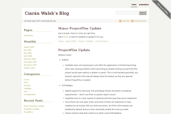 WordPress website example screenshot