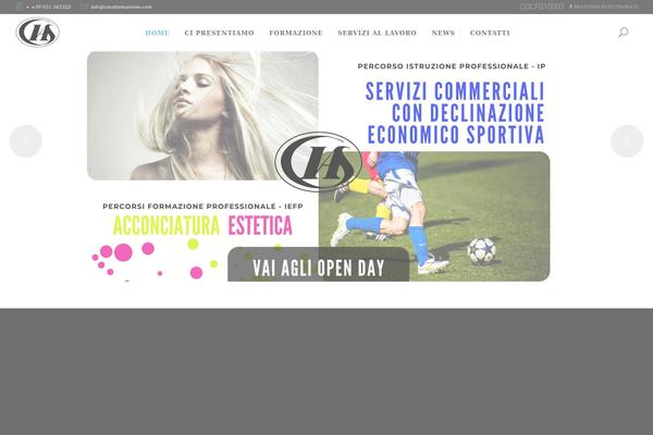 Blu theme site design template sample