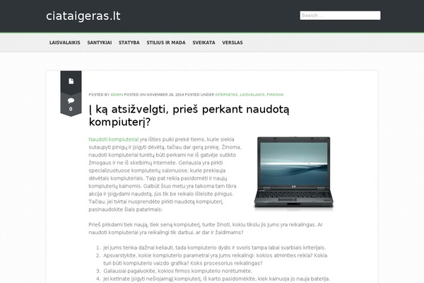 WordPress website example screenshot