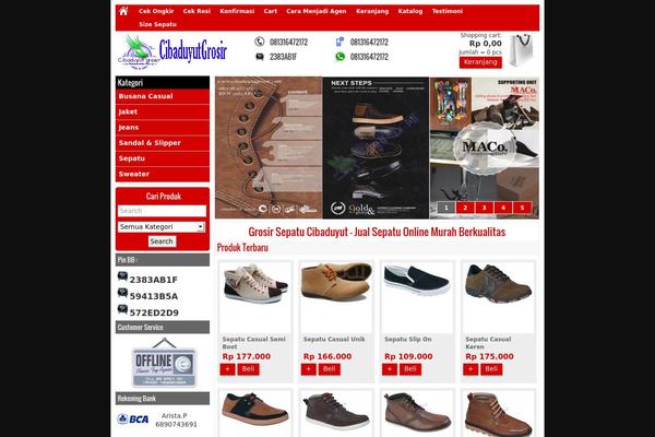 Minimarket theme site design template sample