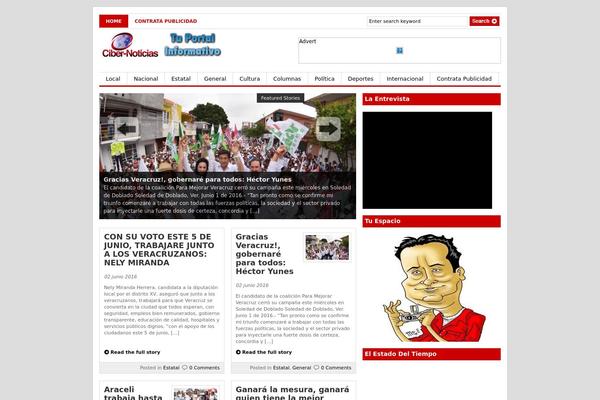 Gazette theme site design template sample