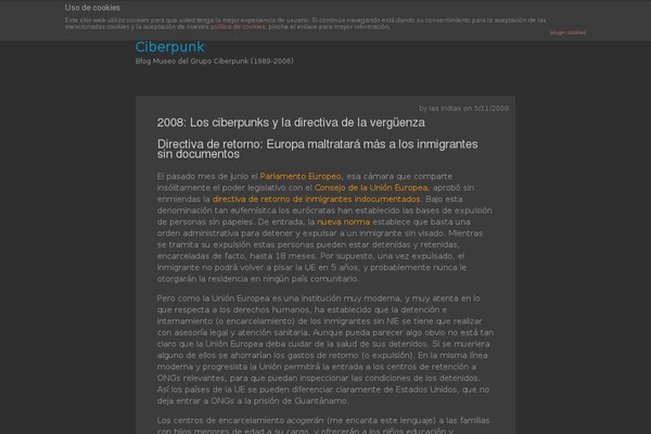 ciberpunk.info site used Vostok