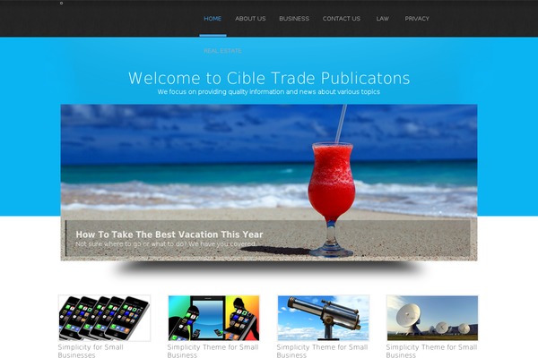 Simplicity Lite theme site design template sample