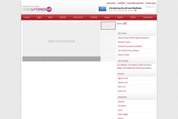 Yaren V2 theme site design template sample