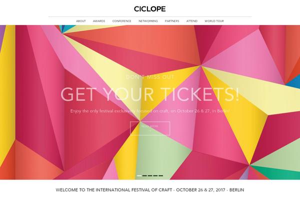 ciclopefestival.com site used Ciclope