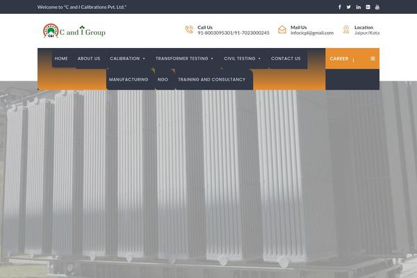 Batiment theme site design template sample