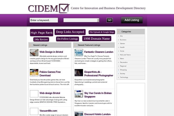 Directorypress theme site design template sample