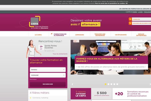 ciefa theme websites examples