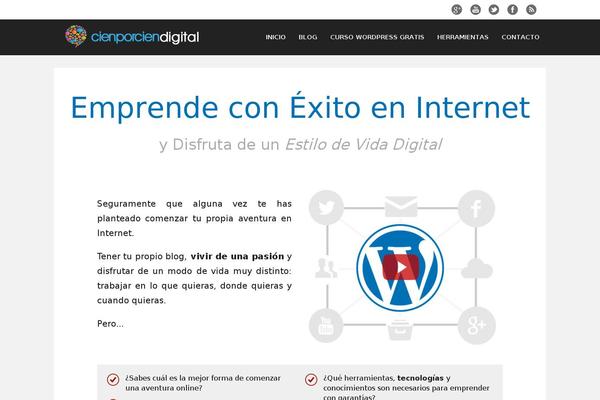 cienporciendigital.com site used Bloggingpro