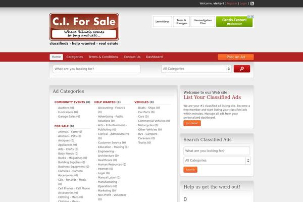 ClassiPress theme site design template sample