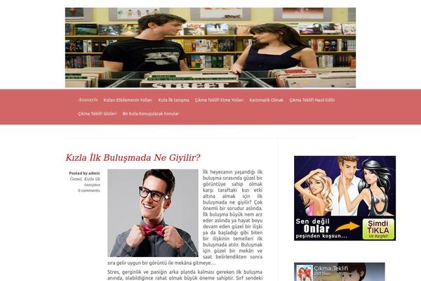 Evolution theme site design template sample