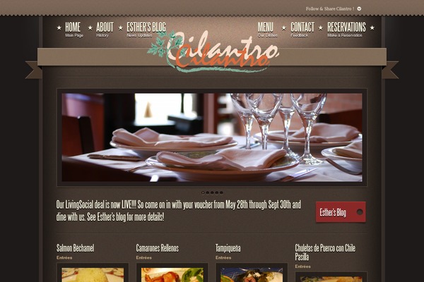 Adora theme site design template sample