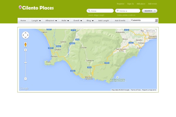 GeoPlaces theme site design template sample