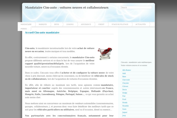 Azul theme site design template sample