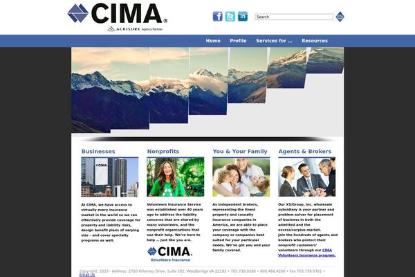 cimaworld.com site used Cima