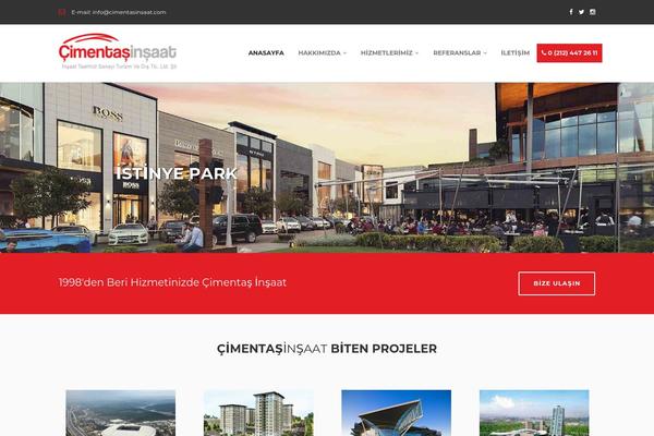 Construct theme site design template sample