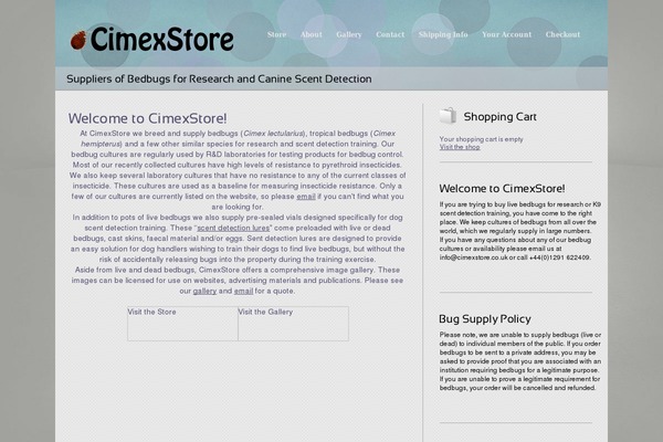 cimexstore.co.uk site used ShopMe