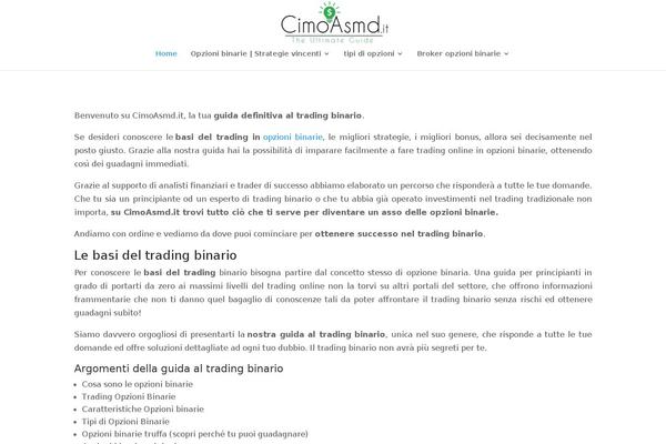cimoasmd.it site used Divi2-7-costruireunsito