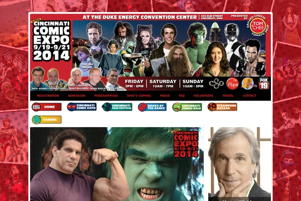 cincinnaticomicexpo.com site used Exhibz-child
