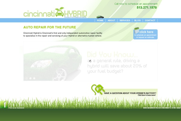 Hybrid theme site design template sample