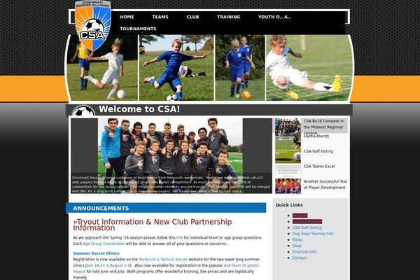 cincinnatisocceralliance.com site used Csa