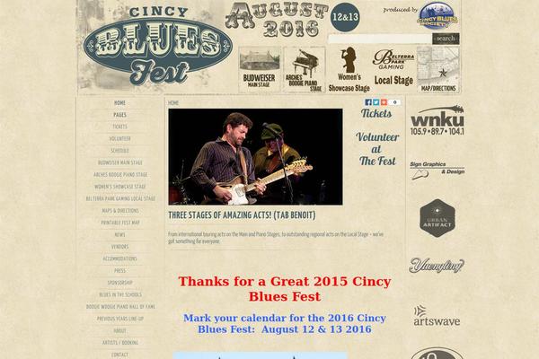 cincybluesfest.com site used Bluesfest2011