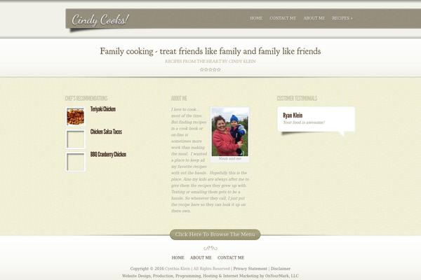 cindycooks.com site used MyCuisine