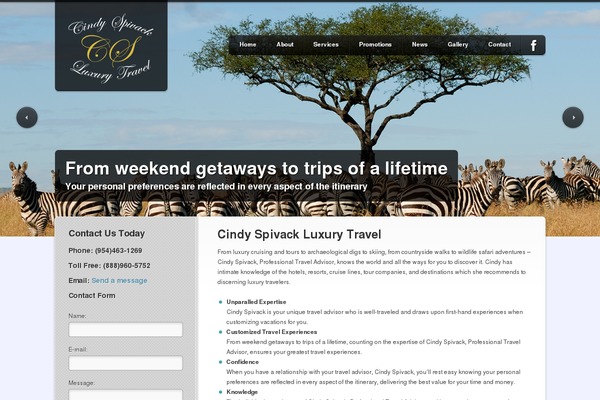 cindyspivackluxurytravel.com site used The Palace