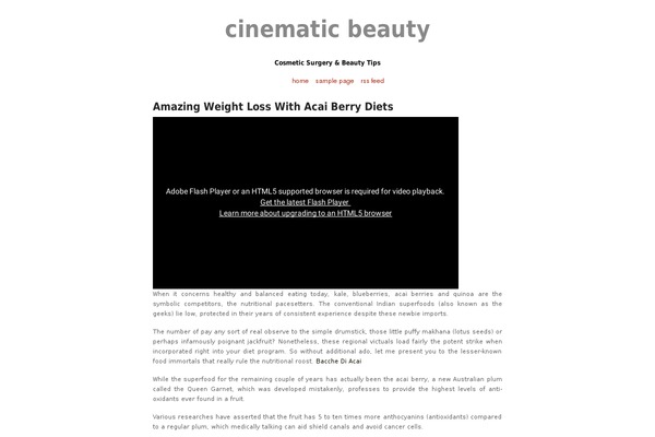 Capricorn theme site design template sample