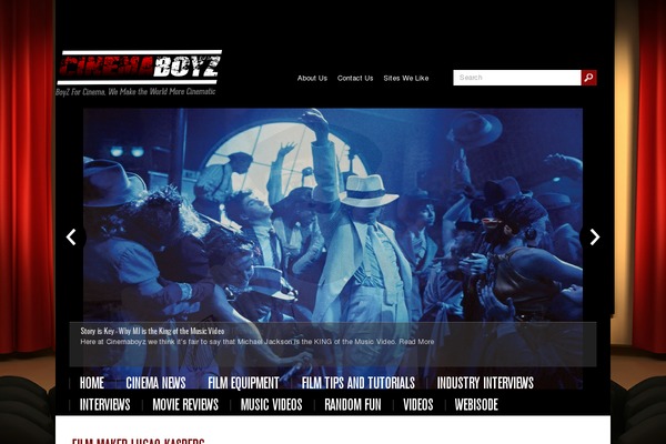 Cinemalounge theme site design template sample