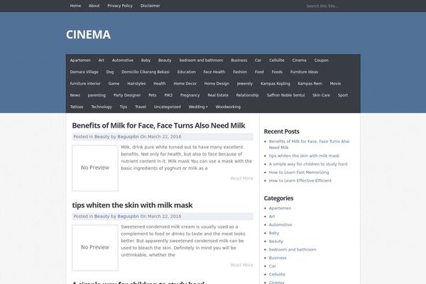 JustBlue theme site design template sample