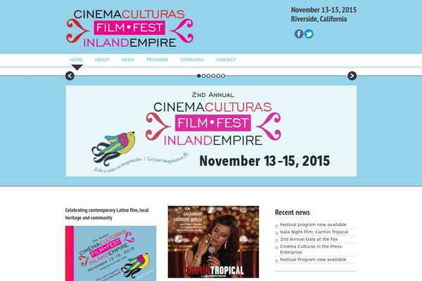 cinemaculturas.com site used Designfolio Pro