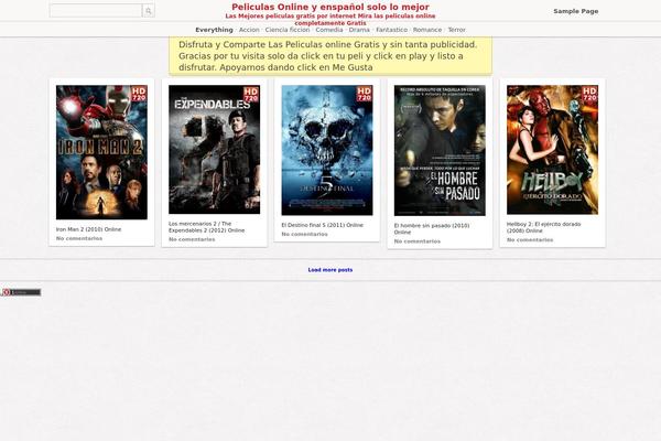 Covert PinPress theme site design template sample