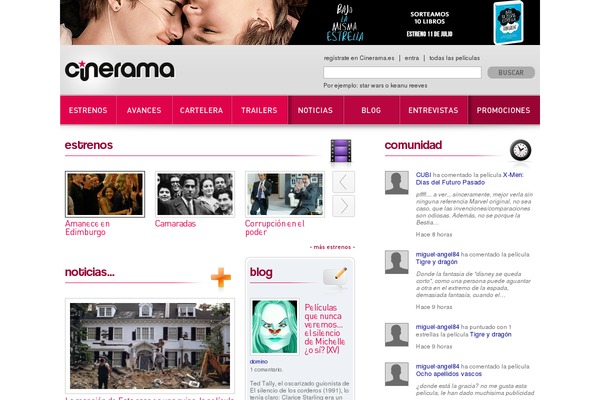 Cinerama website example screenshot