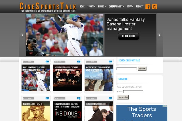 Evid theme site design template sample