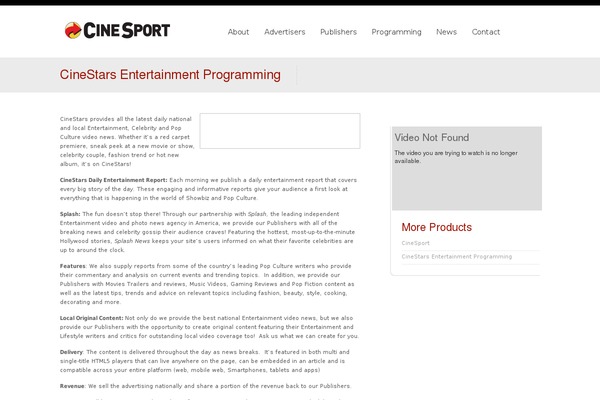 Vulcan theme site design template sample