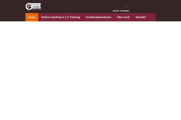 Pets-grooming theme site design template sample