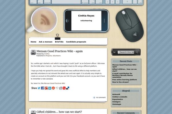 Coffee-desk theme site design template sample