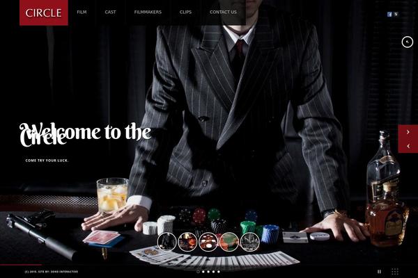 Circle theme site design template sample