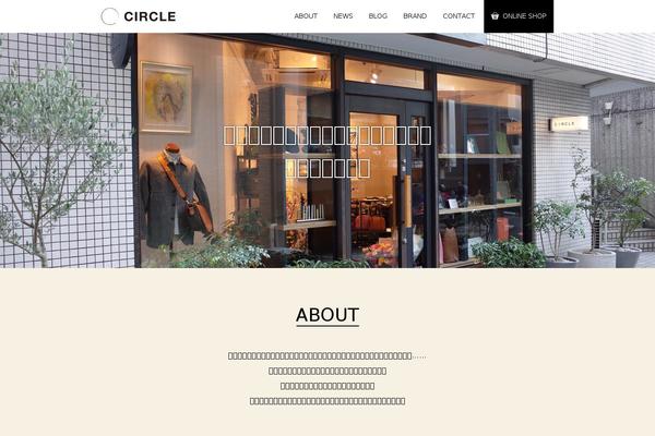 Circle theme site design template sample