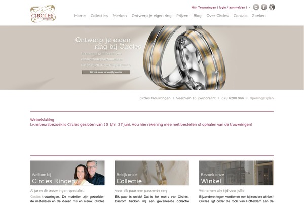 Circles theme site design template sample