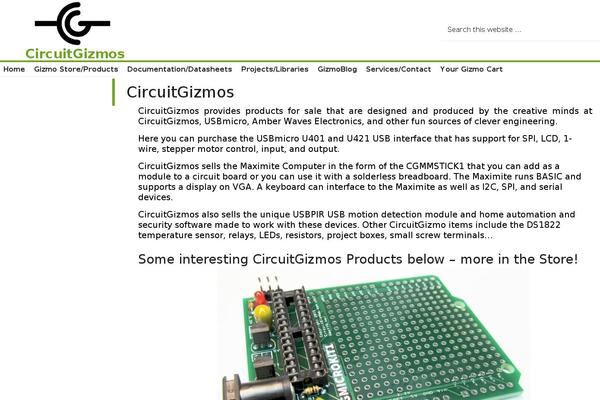 Site using Widgetize Pages Light plugin