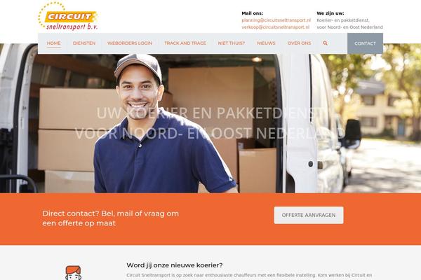 Transport theme site design template sample