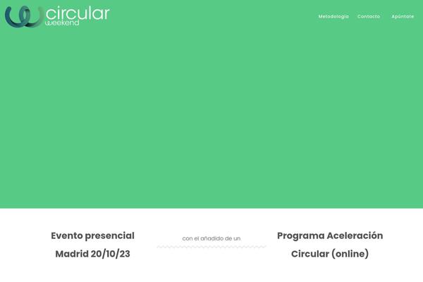 circularweekend.org site used Xevent