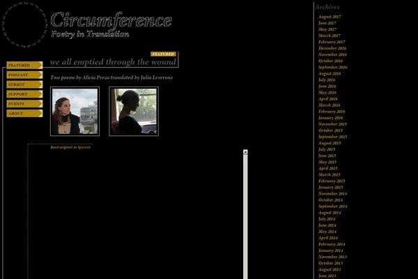 Circumference theme site design template sample