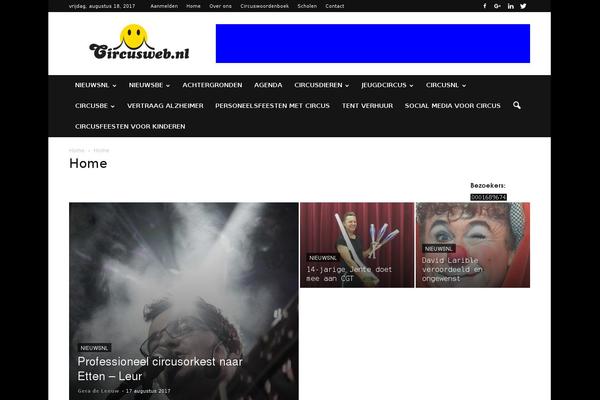 circus-web.nl site used Circusweb